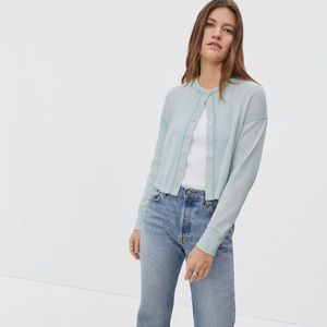 Organic Cotton Waffle Cardigan